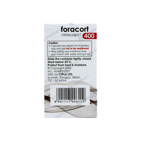 FORACORT 400MG ROTACAP 30'S