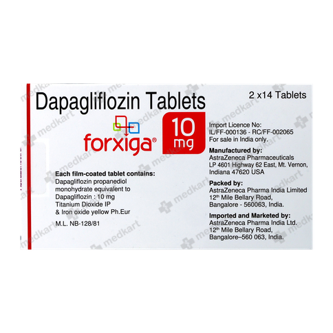 FORXIGA 10MG TABLET 14'S