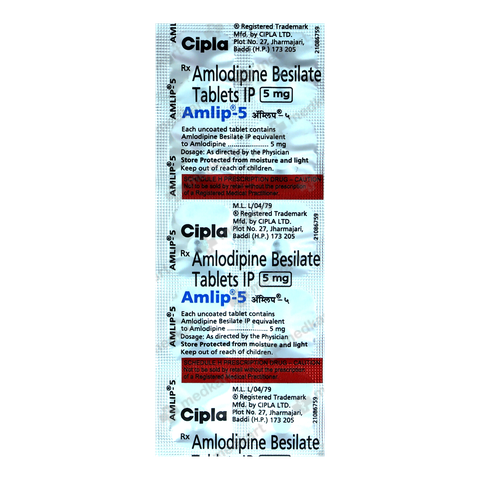 AMLIP 5MG TABLET 10'S