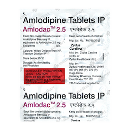 AMLODAC 2.5MG TABLET 30'S