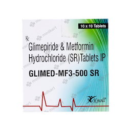 GLIMED MF 3/500SR TABLET 10'S