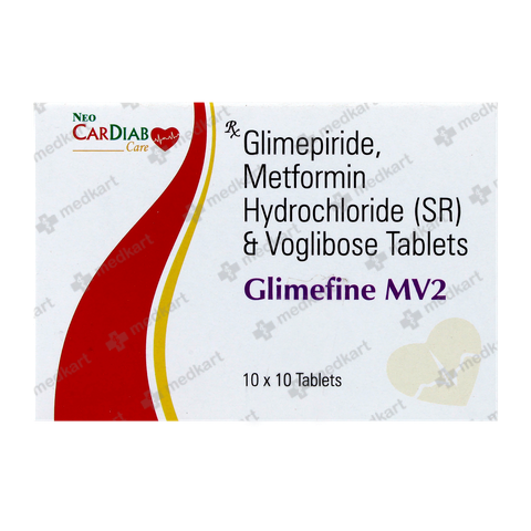 GLIMEFINE MV 2MG TABLET 10'S