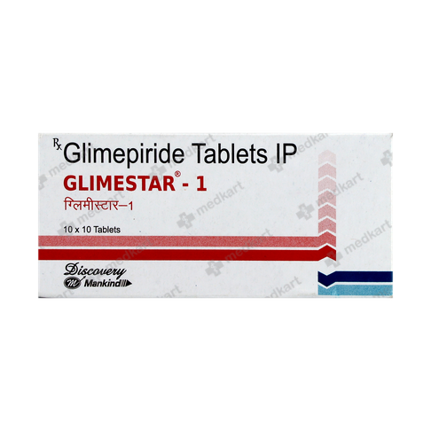 GLIMESTAR 1MG TABLET 10'S