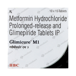 GLIMICURE M 1MG TABLET 10'S