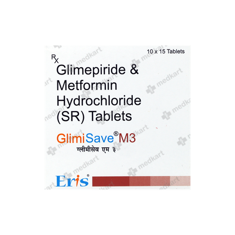 GLIMISAVE M 3/500MG TABLET 15'S