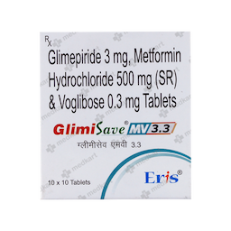 GLIMISAVE MV 3.3MG TABLET 10'S