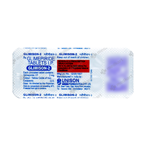 GLIMISON 2MG TABLET 10'S