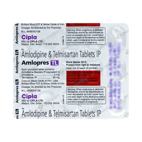 AMLOPRES TL TABLET 15'S