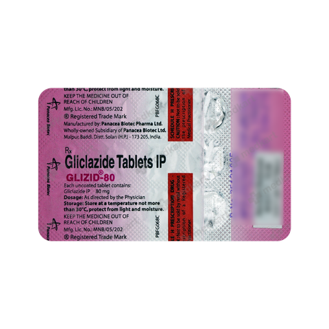 GLIZID 80MG TABLET 15'S