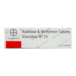 GLUCOBAY M 25MG TABLET 10'S