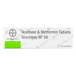 GLUCOBAY M 50MG TABLET 10'S