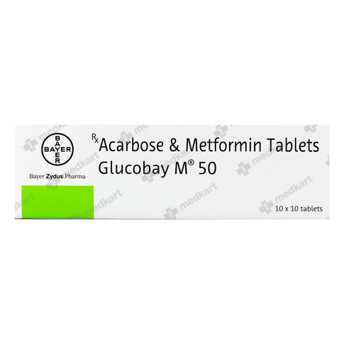 GLUCOBAY M 50MG TABLET 10'S