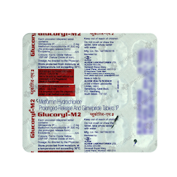 GLUCORYL M 2MG TABLET 15'S