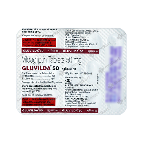 GLUVILDA 50MG TABLET 15'S