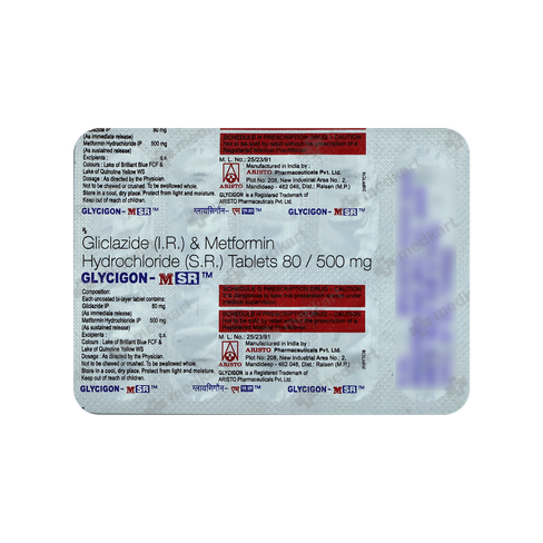 GLYCIGON M SR TABLET 10'S