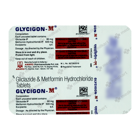 GLYCIGON M TABLET 10'S