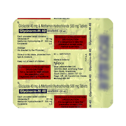 GLYCINORM M 40MG TABLET 15'S