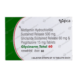 GLYCINORM TOTAL 60MG TABLET 10'S