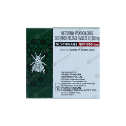 GLYCIPHAGE SR 850MG TABLET 10'S