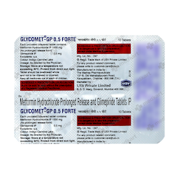 GLYCOMET GP 0.5MG FORTE TABLET 10'S