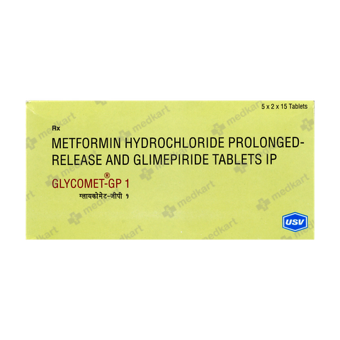 GLYCOMET GP 1MG TABLET 15'S