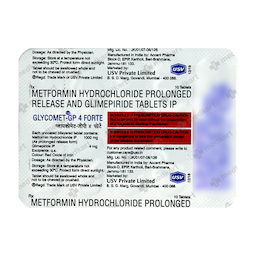 GLYCOMET GP 4MG FORTE TABLET 10'S