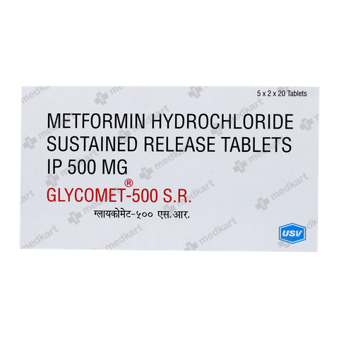 GLYCOMET SR 500MG TABLET 20'S