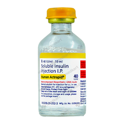 HUMAN ACTRAPID 40IU VIAL 10 ML