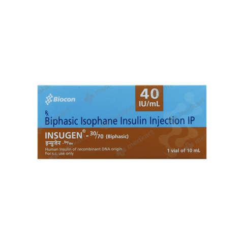 INSUGEN 30/70 40IU VIAL 10 ML