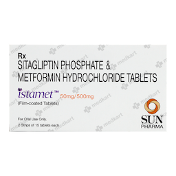 ISTAMET 50/500MG TABLET 15'S