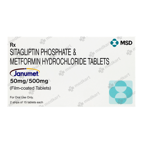 JANUMET 50/500MG TABLET 15'S