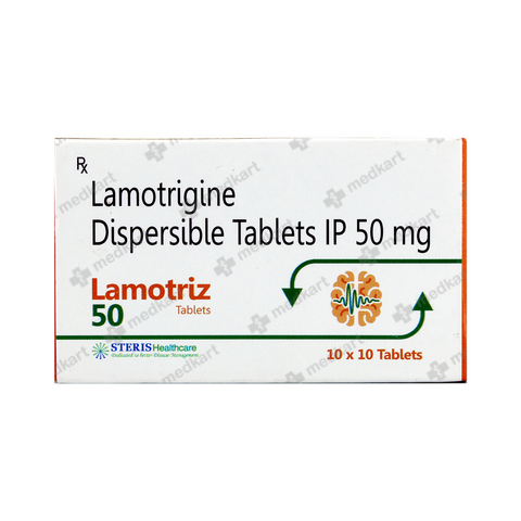 LAMOTRIZ 50MG TABLET 10'S