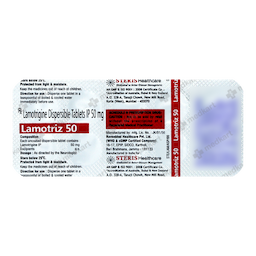 LAMOTRIZ 50MG TABLET 10'S