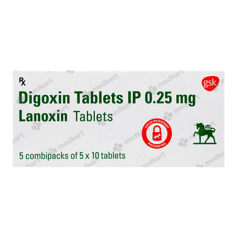 LANOXIN 0.25MG TABLET 10'S