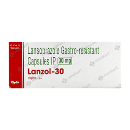 LANZOL 30MG CAPSULE 10'S