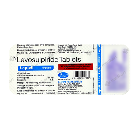 LEPIVIL 25 TABLET 10'S