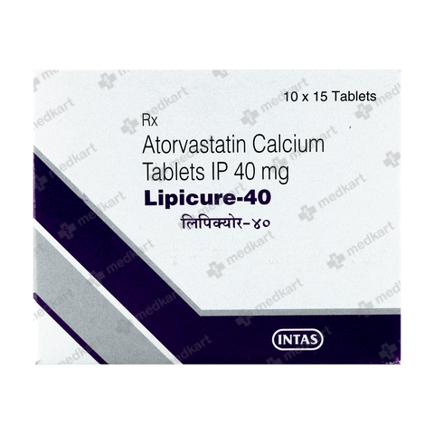 LIPICURE 40MG TABLET 15'S