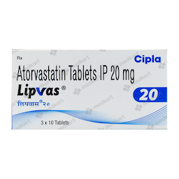 LIPVAS 20MG TABLET 10'S