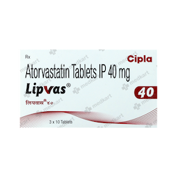 LIPVAS 40 TABLET 10'S