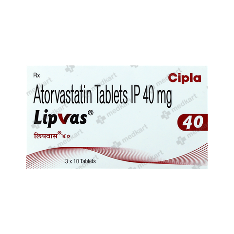 LIPVAS 40 TABLET 10'S