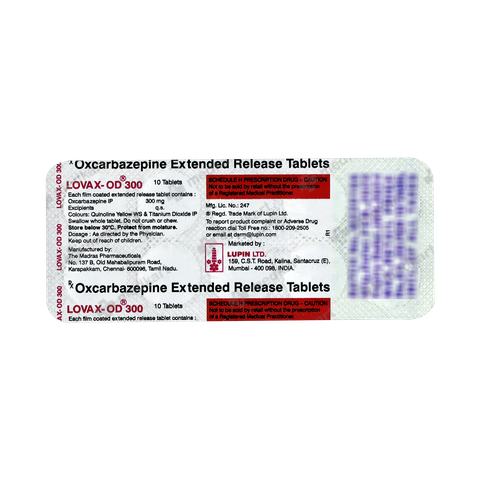 LOVAX OD 300MG TABLET 10'S