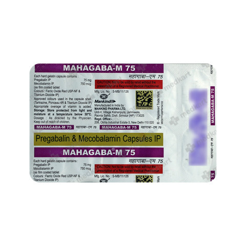 MAHAGABA M 75MG TABLET 10'S