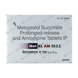 MET XL AM 25/2.5MG TABLET 20'S