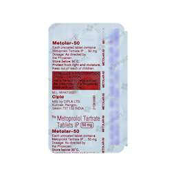 METOLAR 50MG TABLET 15'S