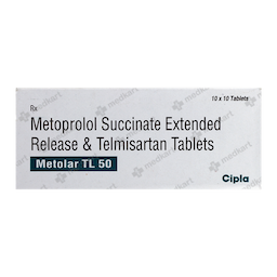 METOLAR TL 50MG TABLET 10'S