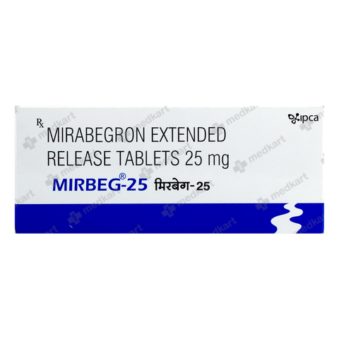 MIRBEG 25MG TABLET 10'S