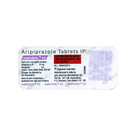 ARPIZOL 10MG TABLET 10'S