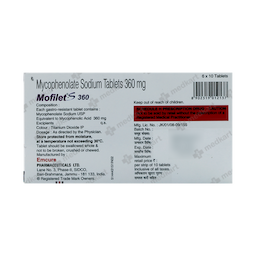 MOFILET S 360MG TABLET 10'S