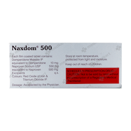 NAXDOM 500MG TABLET 15'S