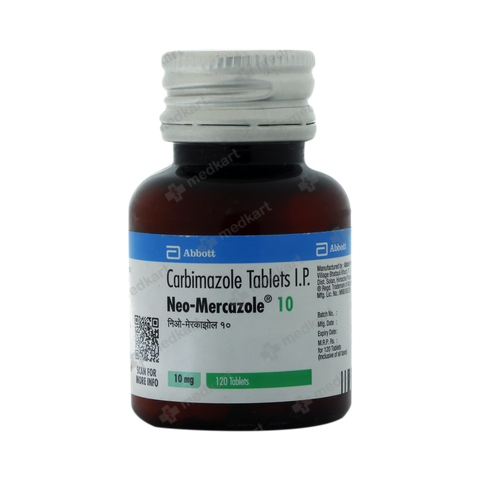 NEO MERCAZOLE 10MG TABLET 120'S